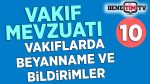 Vakıflarda Beyanname ve Bildirimler